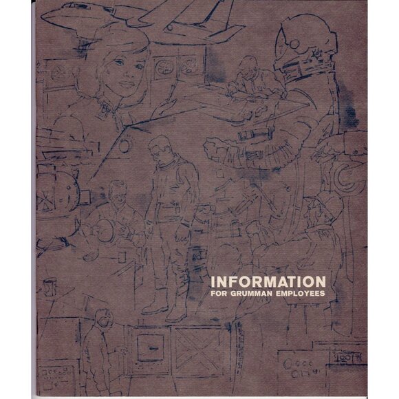 Other - Grumman Aerospace Employee Booklet 1966 Astronaut Cover, Rare NASA Era 20 pgs.